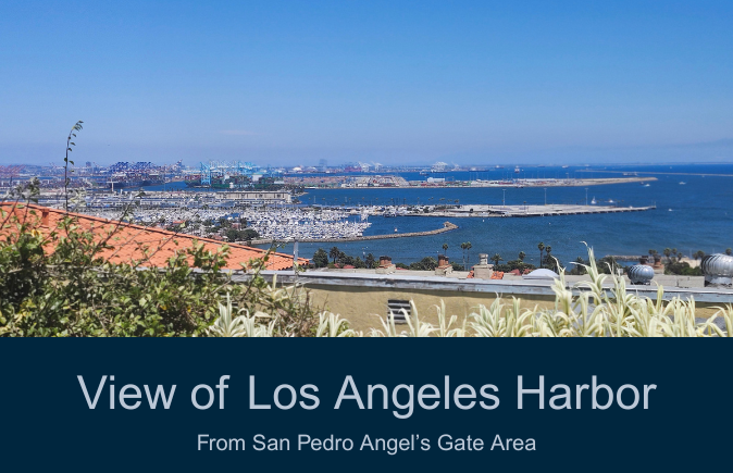 Looking Back at LA Harbor from Angel's Gate